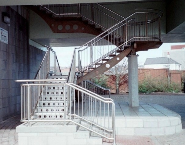 External Stainless steel staircase