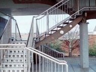 External Stainless steel staircase