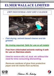 EWP Stainless Steel Safe Solvent cleaner 400ml