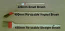 Re-useable acid resistant brushes